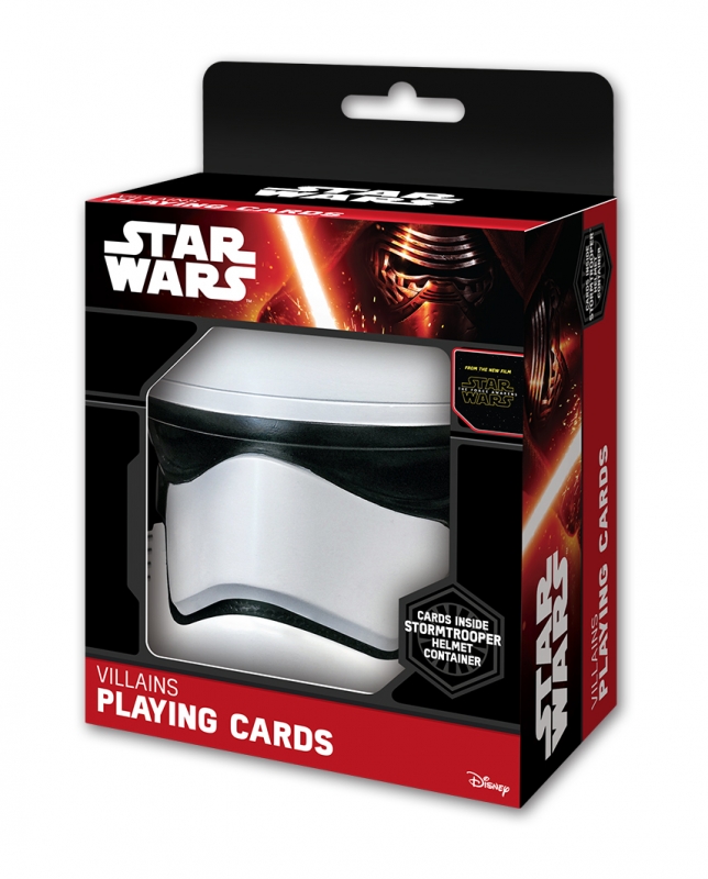 874951766.jpg Star Wars GIFTS AND GAMES - Star Wars Playing Cards - The Force Awakens Villains Deck with Stormtrooper Helmet Container