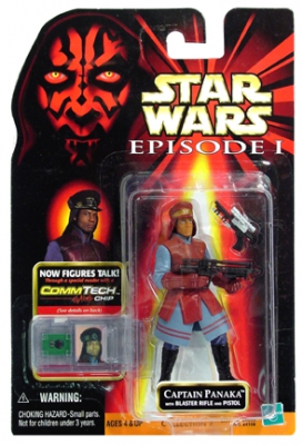 911302411.jpg Star Wars Action Figure - Captain Panaka with Blaster Rifle and Pistol - Episode 1 - with CommTech Chip