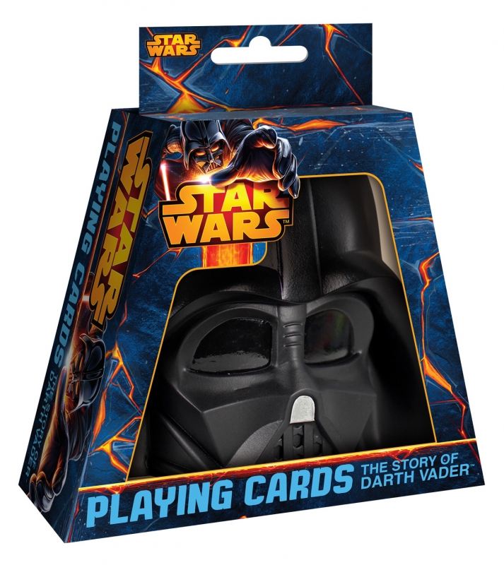 91706560.jpg Star Wars GIFTS AND GAMES - Star Wars Playing Cards - The Story of Darth Vader Deck with Darth Vader Helmet Container